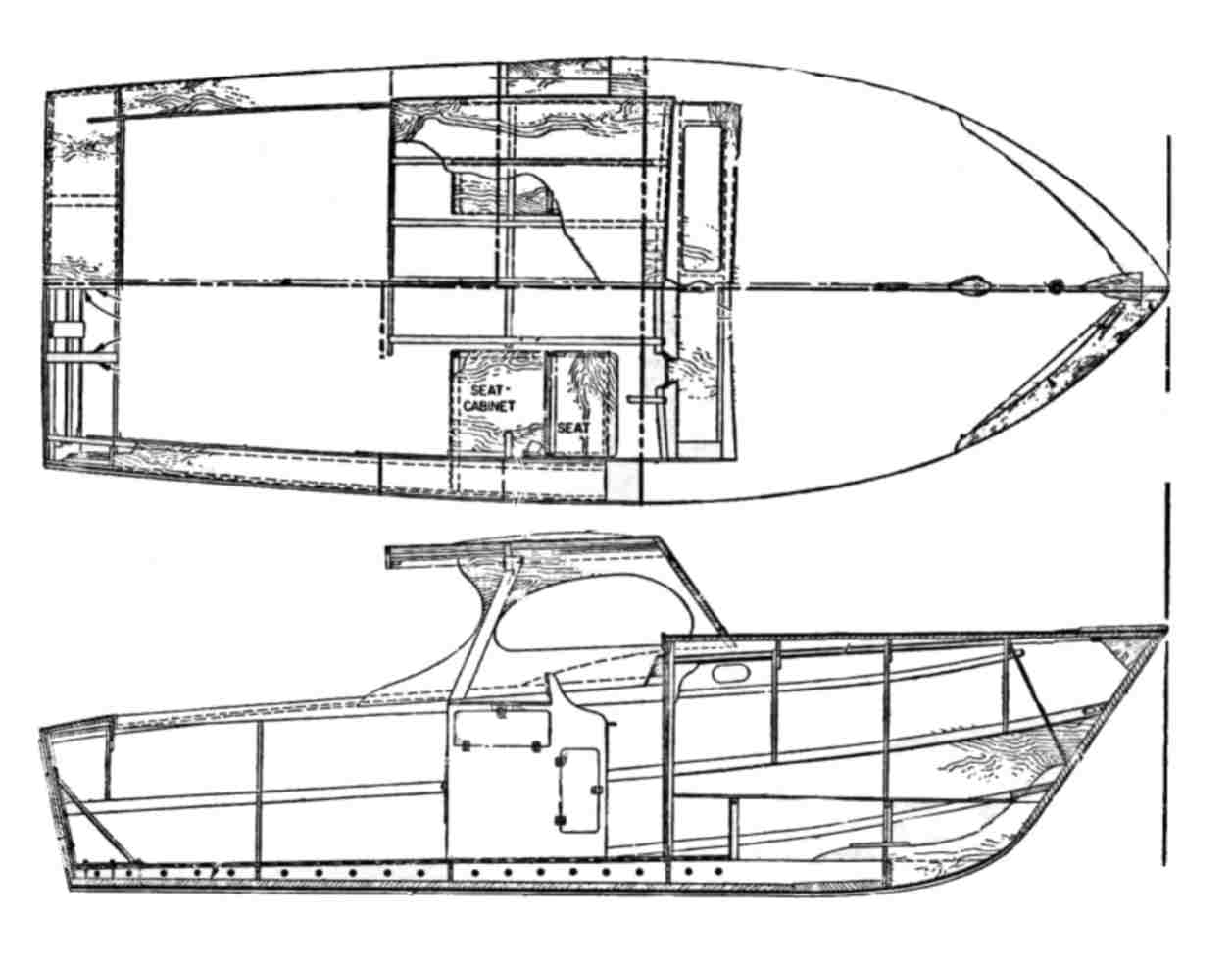 PLYWOOD RUNABOUTS, TWO 20 FOOTERS - Plans for U
